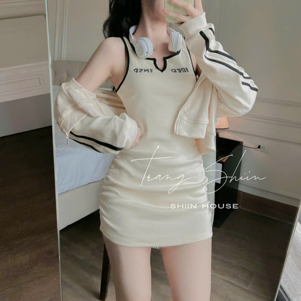 Set váy mini kèm áo khoác siêu xinh giúp các nàng tự tin dạo phố