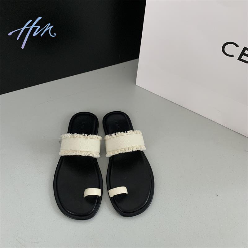 Dép nữ xỏ ngón da mẫu mới 2023 kl