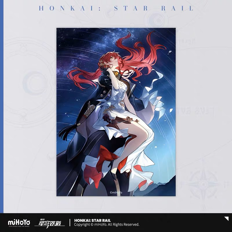 Postcard HONKAI STAR RAIL CHÍNH HÃNG  - miHoYo.