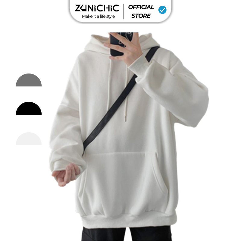 Áo khoác Hoodie Nam, Nữ Hoodie Basic Unisex Nỉ From Rộng Màu Xám - Basic Boutique HDT900 Zunichic | BigBuy360 - bigbuy360.vn
