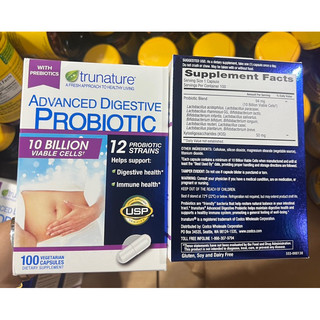 Viên uống bổ sung men tiêu hoá Advanced Digestive Probiotic Trunature của Mỹ