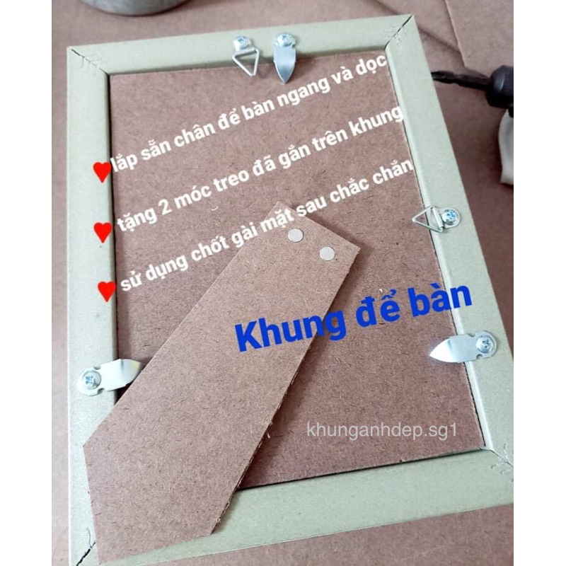 Khung ảnh để bàn 13x18, 15x21... và treo tường giá rẻ.