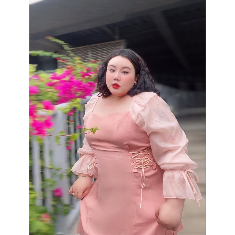 Đầm bigsize 60 - 90 ký dự tiệc hàng Quảng Châu thiết kế