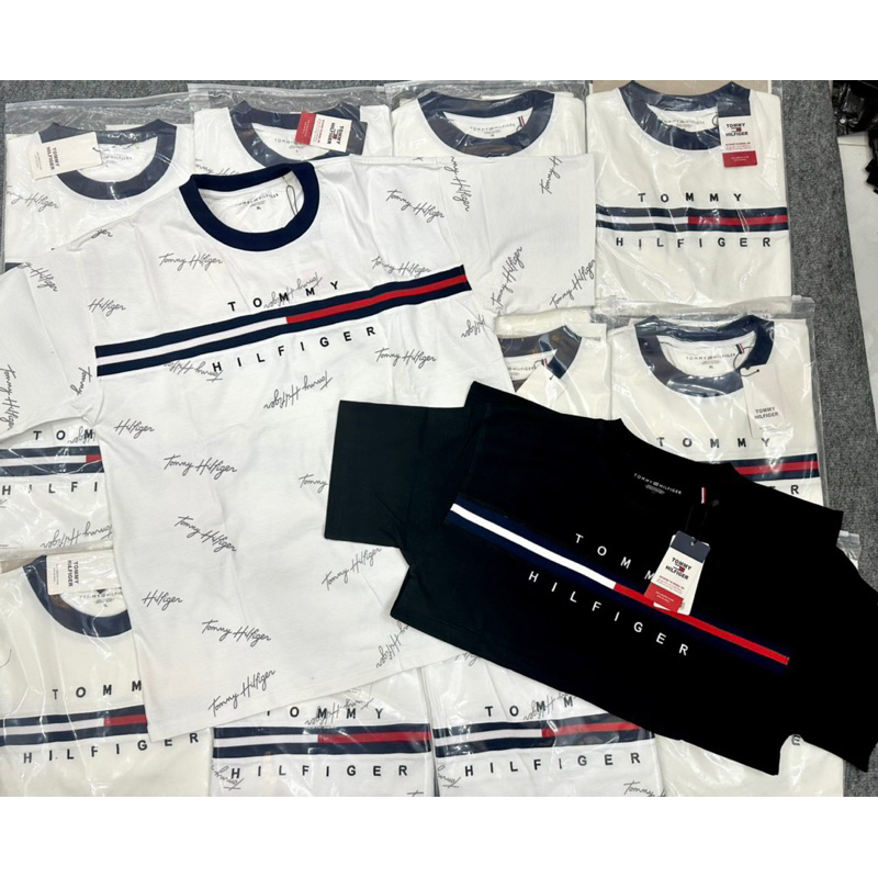 Tee Tommy Chữ Ký Unisex 100% Cotton