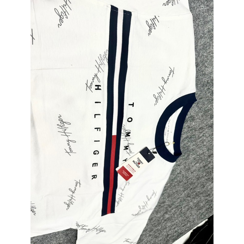 Tee Tommy Chữ Ký Unisex 100% Cotton