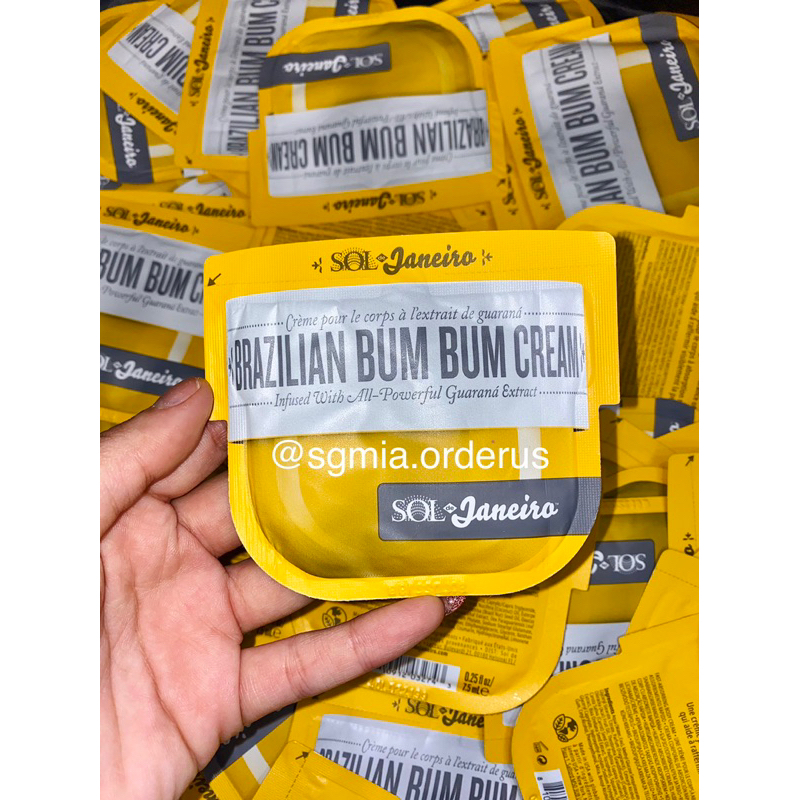 Sample 7,5ml Kem dưỡng thể săn chắc body Brazilian Bum Bum Cream Sol de Janeiro
