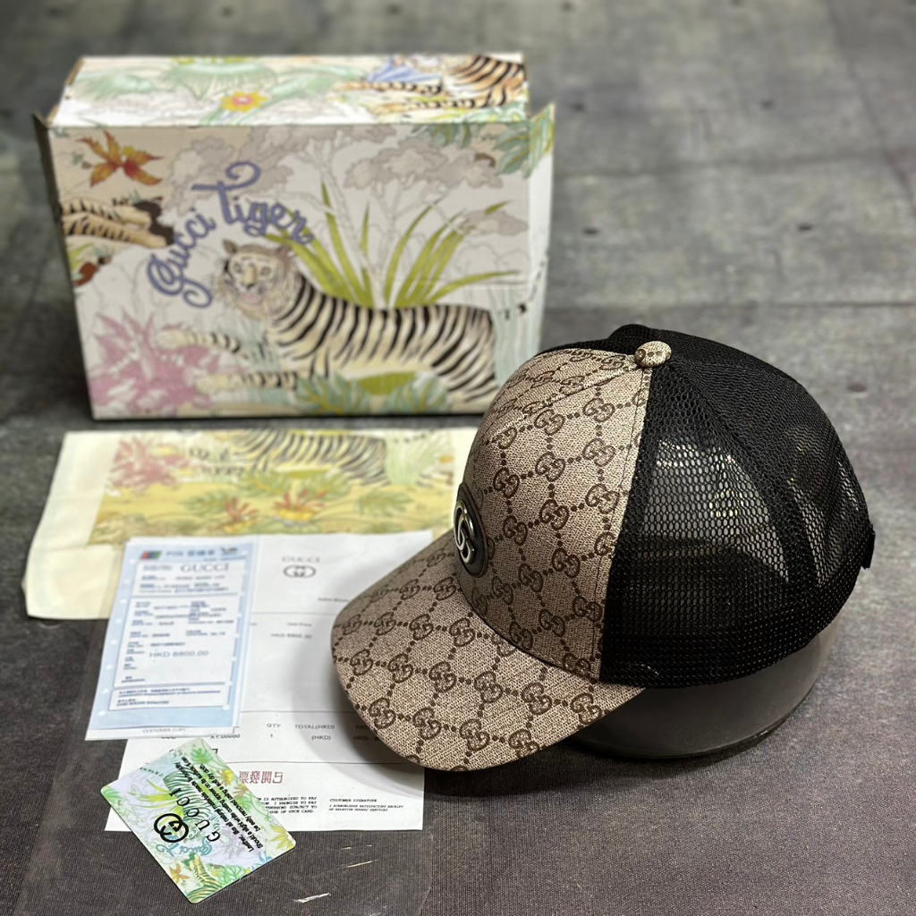 Nón lưới Mũ siêu cấp logo GG khuy đồng fullboxx hộp