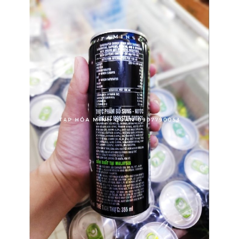 THÙNG NƯỚC TĂNG LỰC MONSTER ENERGY 355ML x 24 LON
