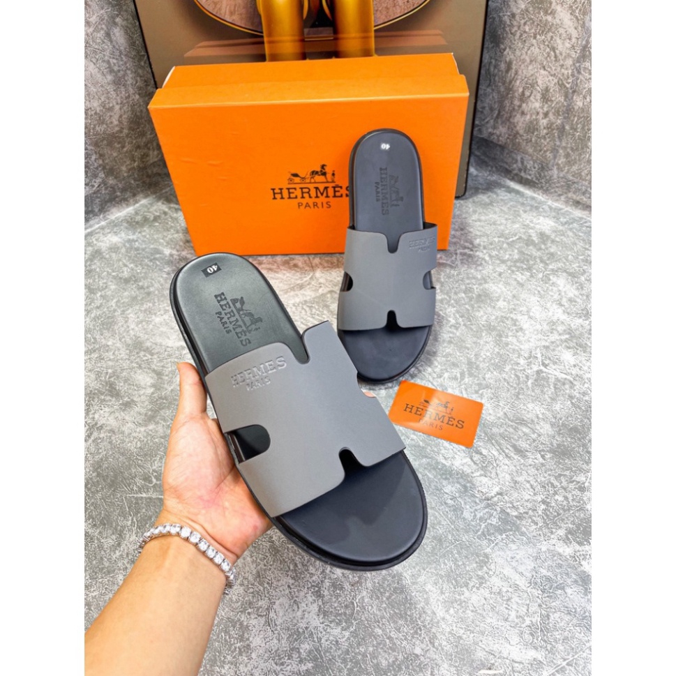 Dép Hm Nam Hàng Cao Cấp Dép Quai Ngang Hm Da Sịn Đế Cao Su Chống Trơn Trợt Hàng HOT trend 2022