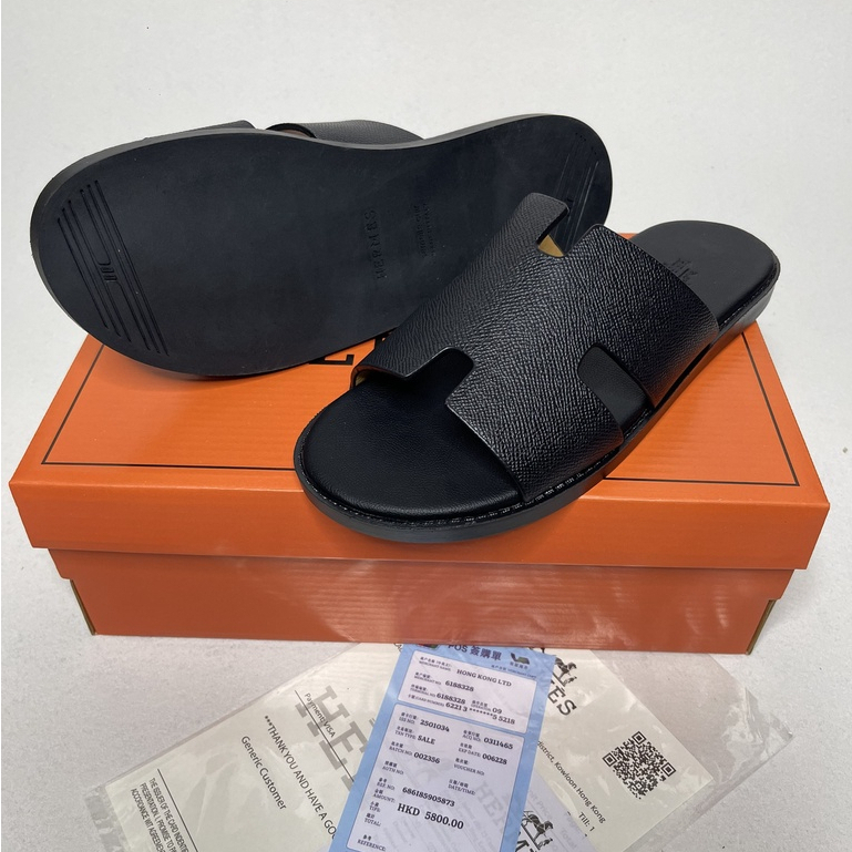 Dép Hm Nam Hàng Cao Cấp Dép Quai Ngang Hm Da Sịn Đế Cao Su Chống Trơn Trợt Hàng HOT trend 2022