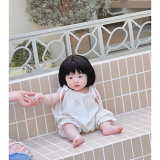 tóc giả cho bé, tóc giả cho bé gái, tóc giả vòng đầu 40 - 44cm, bộ tóc giả cụp đuôi cho bé gái