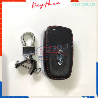 Bao da chìa khóa ô tô ford ranger wt 2021 everest ecosport da bò thật - dh2