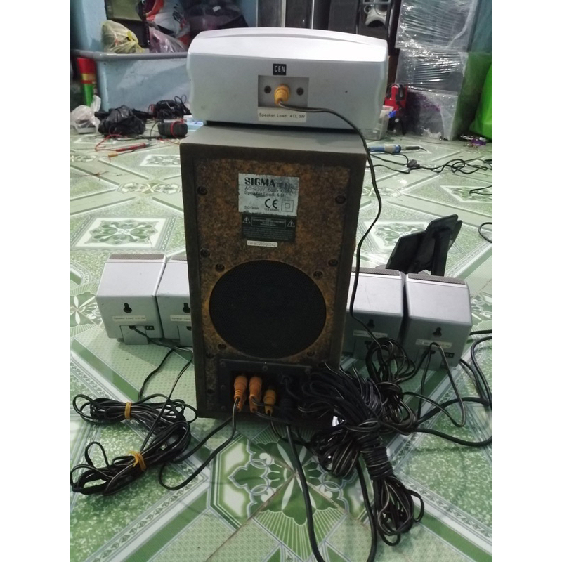 Loa 5.1 SigMa SP201 xuất âu 220v cs120w - thanh lý cũ đập như boom