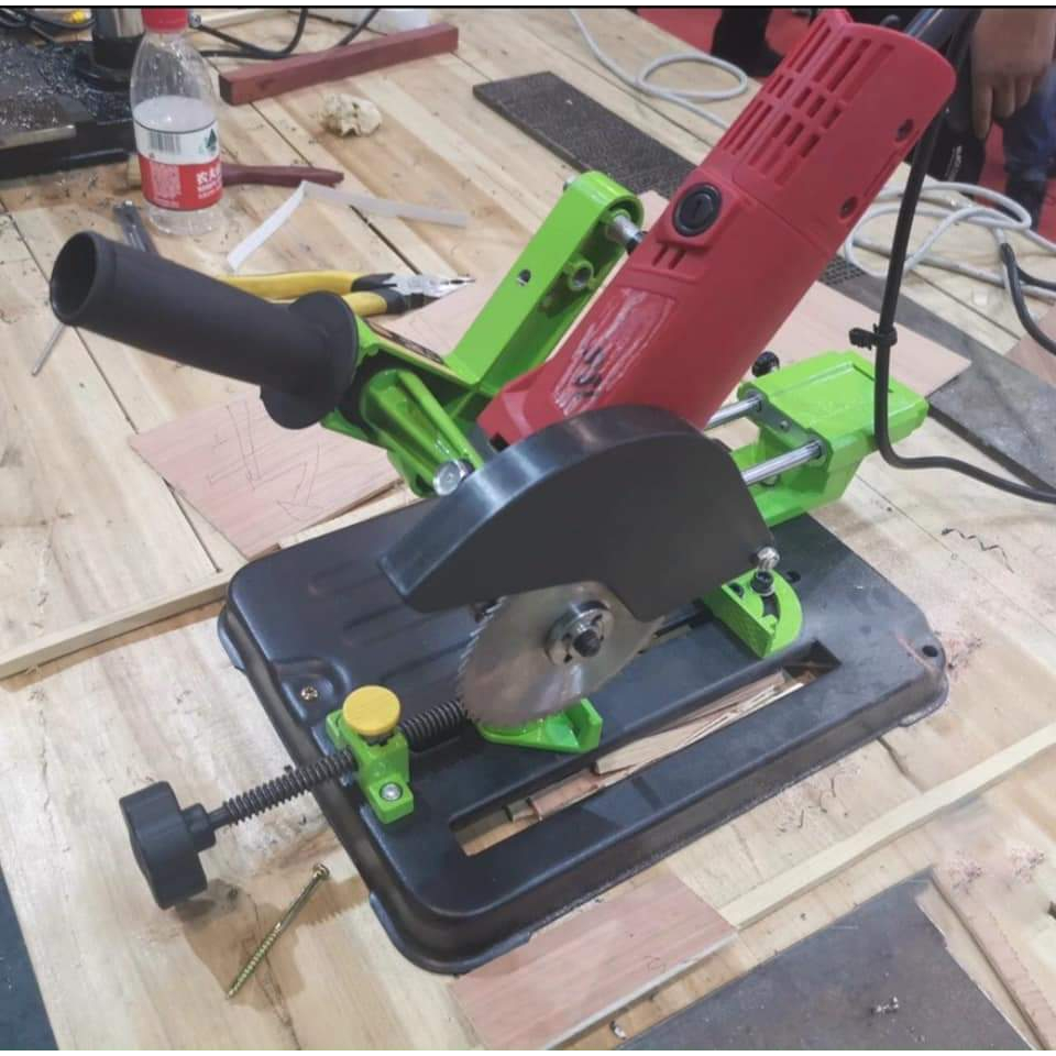 Bàn gắn máy mài máy cắt cầm tay thành bàn cắt bàn đa năng thanh trượt di chuyển tiện lợi Đế máy cắt cầm tay