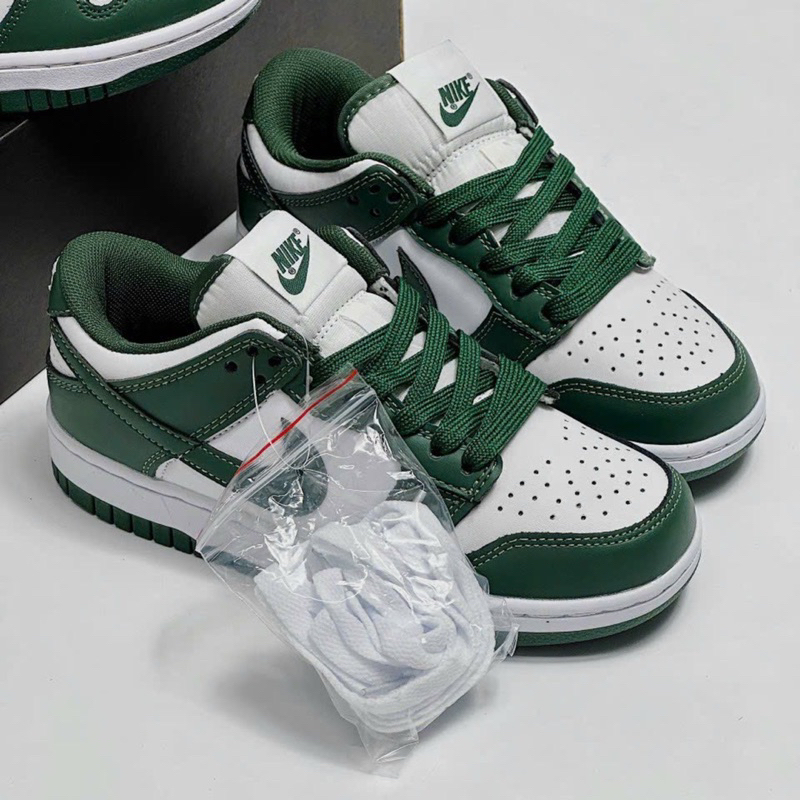 GIÀY SB DUNK LOW WHITE GREEN LAI AU