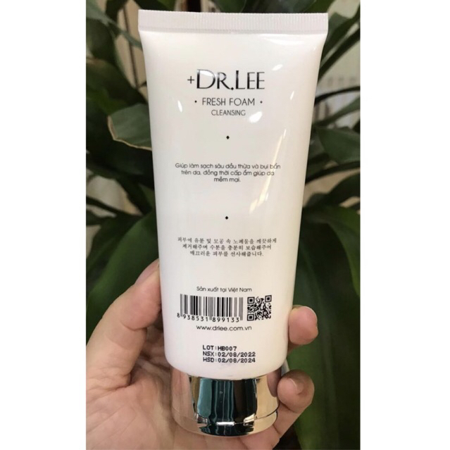 Sữa rửa mặt +DR.LEE Fresh Foam Cleansing giúp làm sạch sâu, sáng da tuýp 100ml