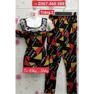 Đồ bộ dài thun ati luạ đồ bộ mặc nhà