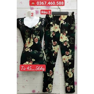 Đồ Bộ Dài Thun ATI Luạ [số 2 từ 45kg_56 Kg] Đồ Bộ Mặc Nhà