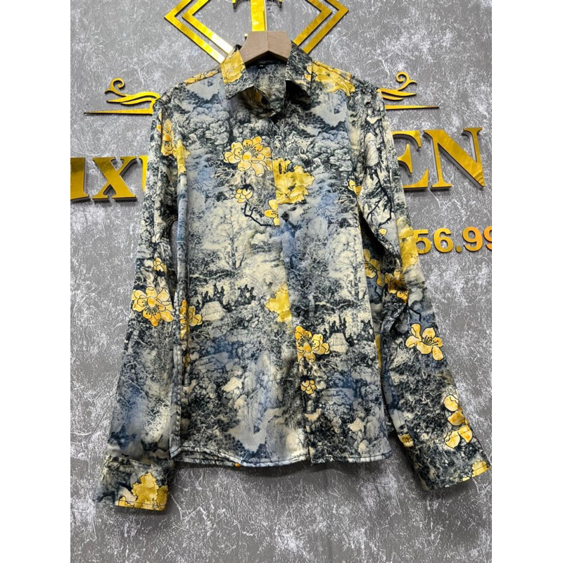 Sơ Mi Nam Vải Lụa Gấm Thuỷ Cao Cấp Không Nhăn Không Phai Không Xù