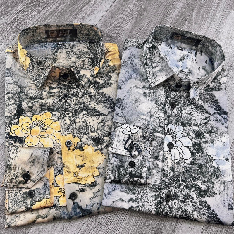 Sơ Mi Nam Vải Lụa Gấm Thuỷ Cao Cấp Không Nhăn Không Phai Không Xù