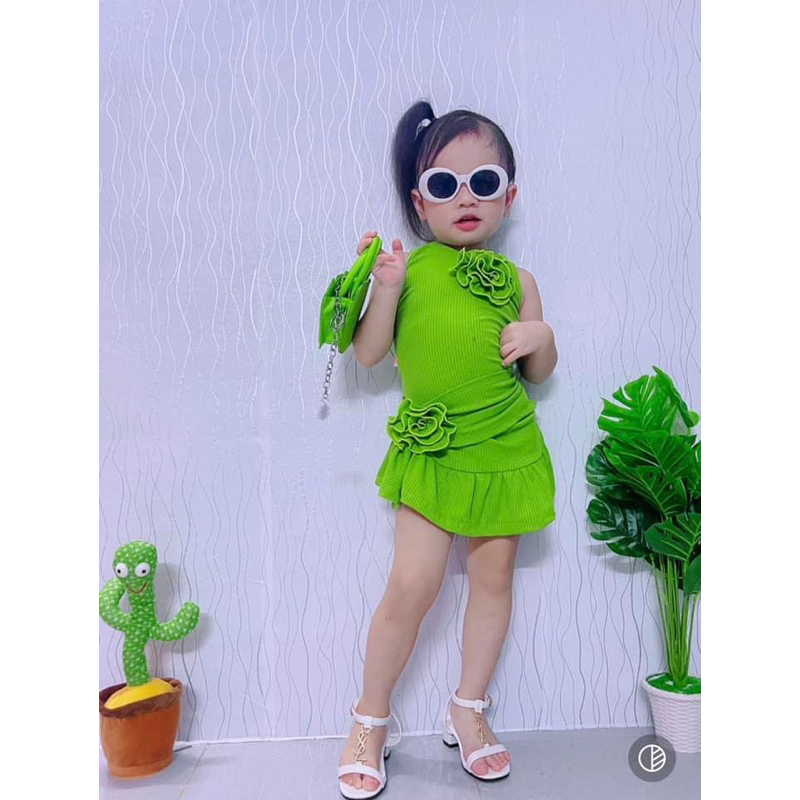 Đầm váy body hoa cho bé gái 7-30kg