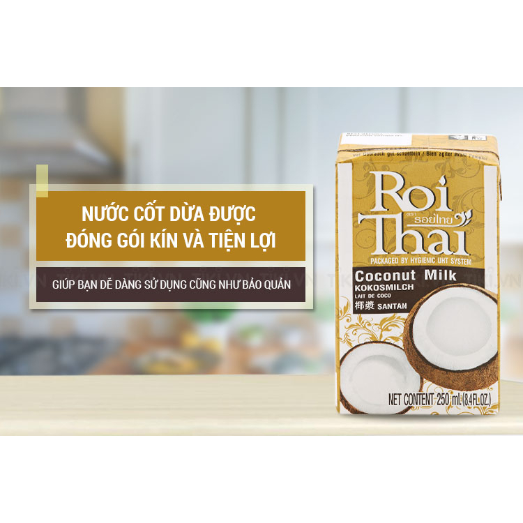 Nước cốt dừa Roi Thái Chính hãng – Roi Thai Cocomilk