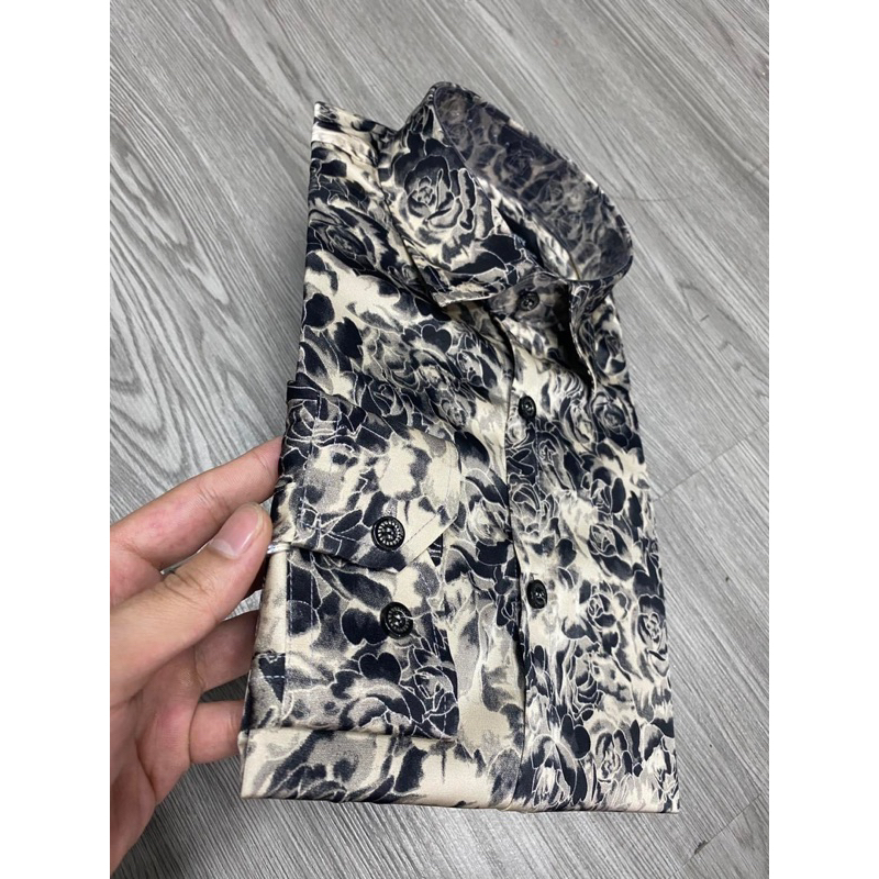 Sơ Mi Nam Vải Lụa Gấm Không Nhăn Không Phai Không Xù