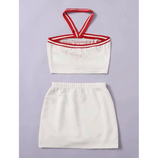 [ Hàng order shein] set váy yếm rời