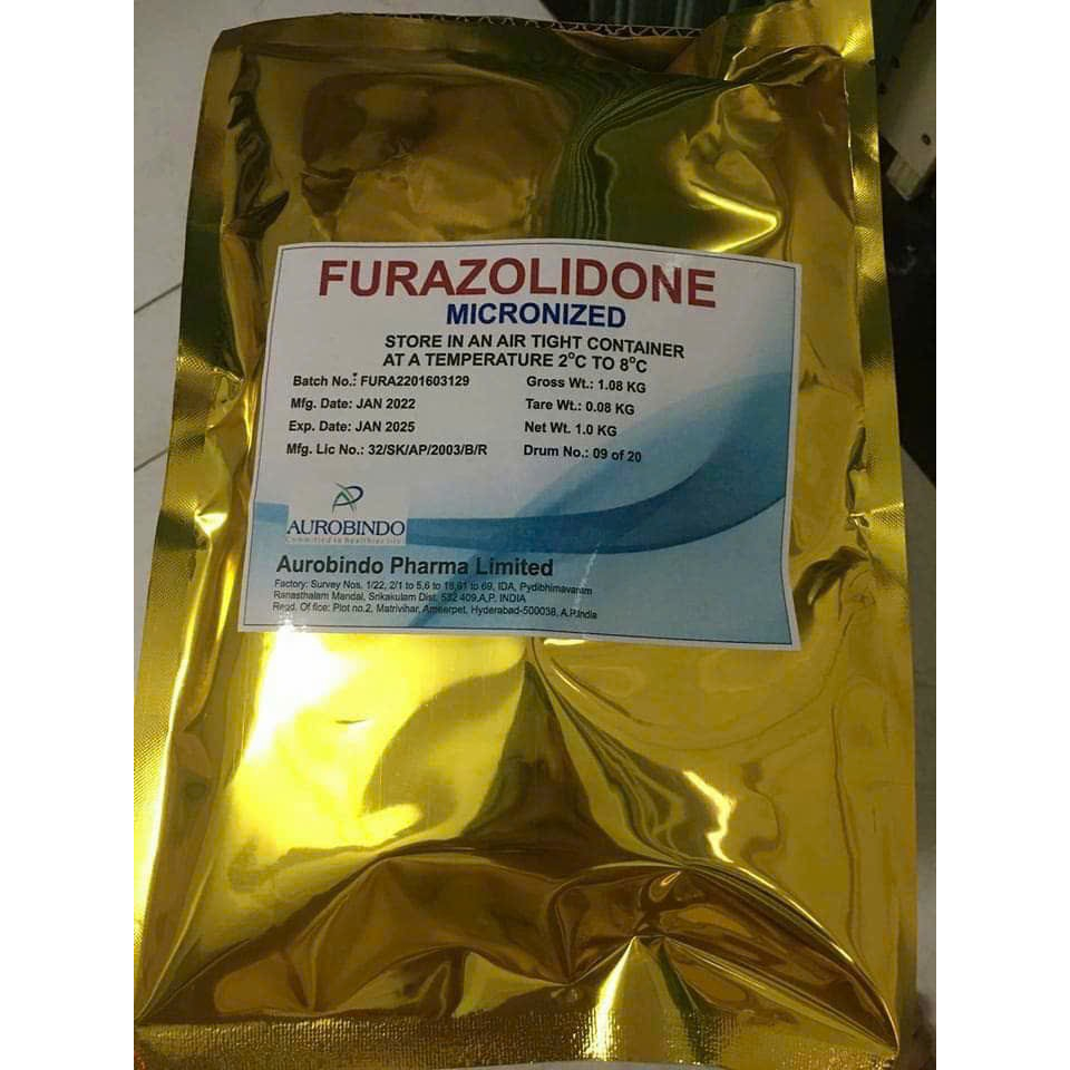 FURAZOlIDONE dùng trong thủy sản ,tôm,cá.