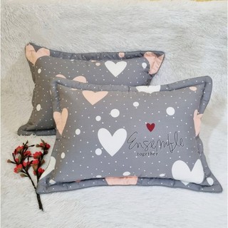 Vỏ gối nằm cotton cao cấp đẹp 45x65 có lót bông dây khóa kéo 1 đôi