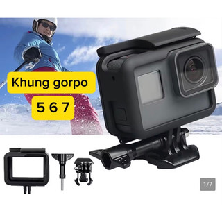 Khung bảo vệ gopro 5 6 7 9 10 11 12 , phụ kiện máy quay gopro