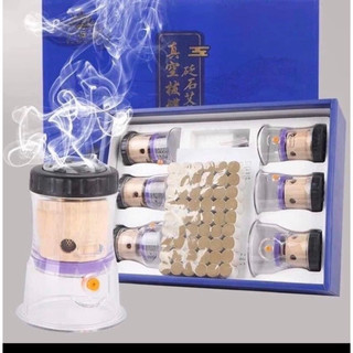 Bộ Cốc Giác hơi cao cấp, giác hơi xông ngải 2 trong 1. Bộ giác hơi Cung Đình