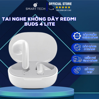 Tai Nghe Không Dây Redmi Buds 4 Lite - Tai Nghe Bluetooth SMART TECH VN Kết Nối Bluetooth 5.3 / White Sang Trọng Thu Hút