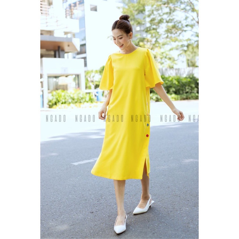 Đầm vàng của Ngado sz L new tag🌼