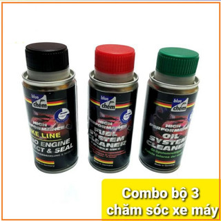 Combo bộ 3 sản phẩm chăm sóc xe máy của BlueChem