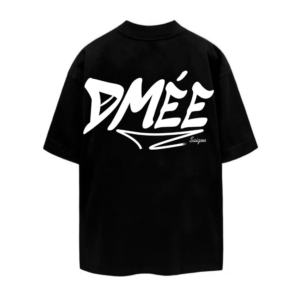 Áo Thun Tay Lỡ Unisex Dmée BLACK - Damiese Cotton 100%