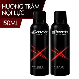 Combo 2 xịt khử mùi xmen for boss intense 150ml/chai