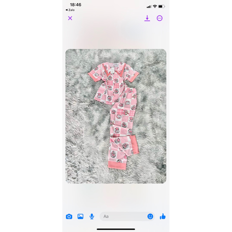 Bộ bizama tay ngắn quần dài chất mango siêu mượt