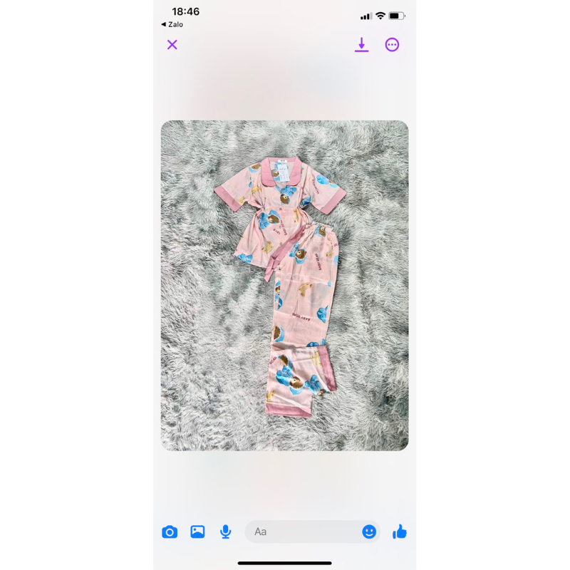 Bộ bizama tay ngắn quần dài chất mango siêu mượt