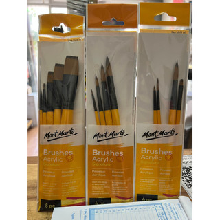 Bộ cọ vẽ acrylic 5 cây Mont Marte/Mont Marte 5pcs acrylic paint brush set