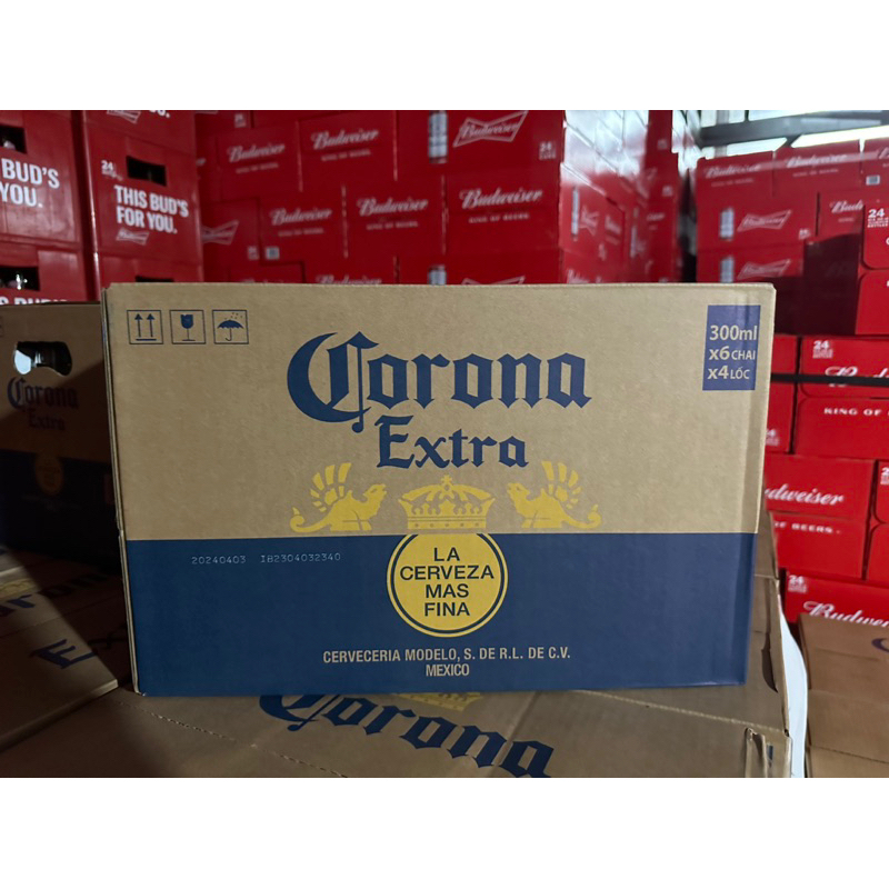 Thùng 24 Chai bia Corona Extra 300ml - 250ml
