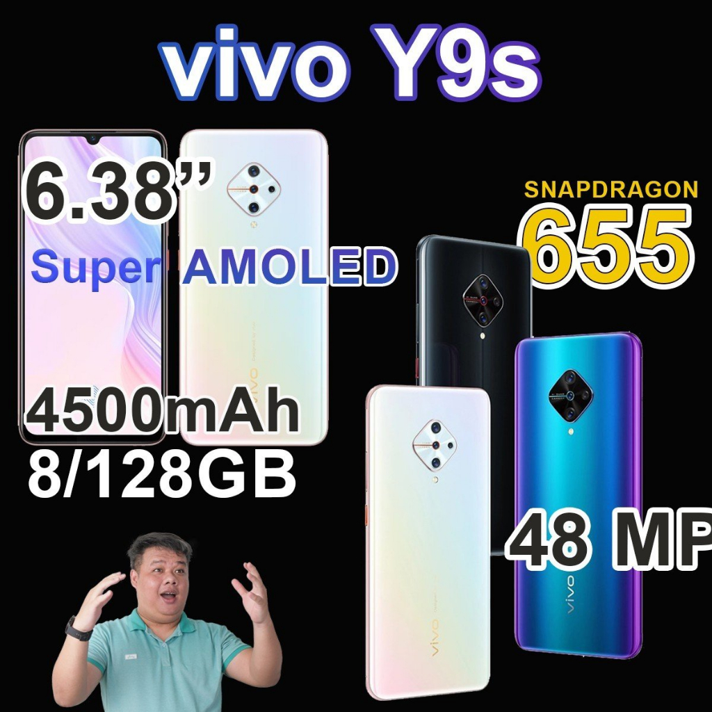 Điện thoại vivo Y9s 128GB màn Super AMOLED camera đẹp