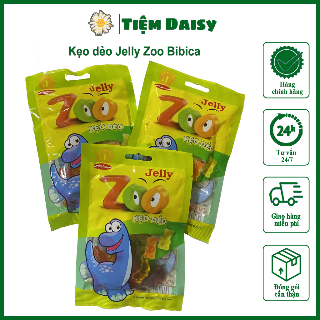 Kẹo dẻo Jelly Zoo Bibica gói 100gr
