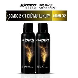 Combo 2 xịt khử mùi x-men for boss luxury 150ml/chai