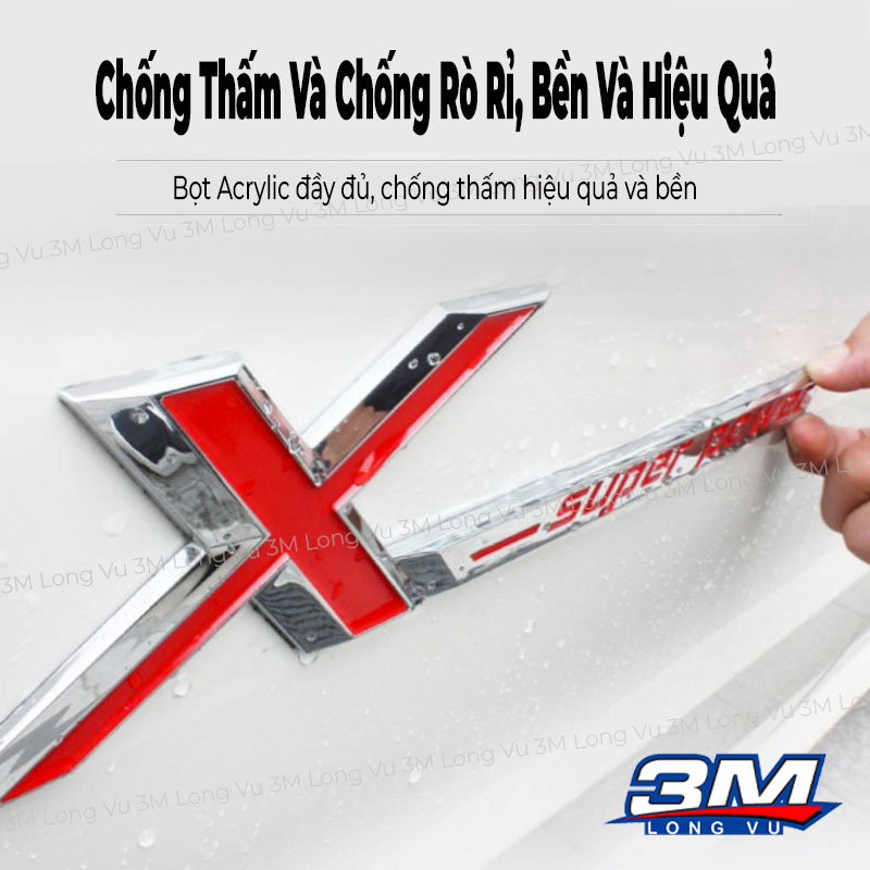 Băng keo cường lực 2 mặt 3M VHB 4910 siêu dính, chống thấm, dán các vật dụng gia đình, nhà tắm - 3M Long Vu