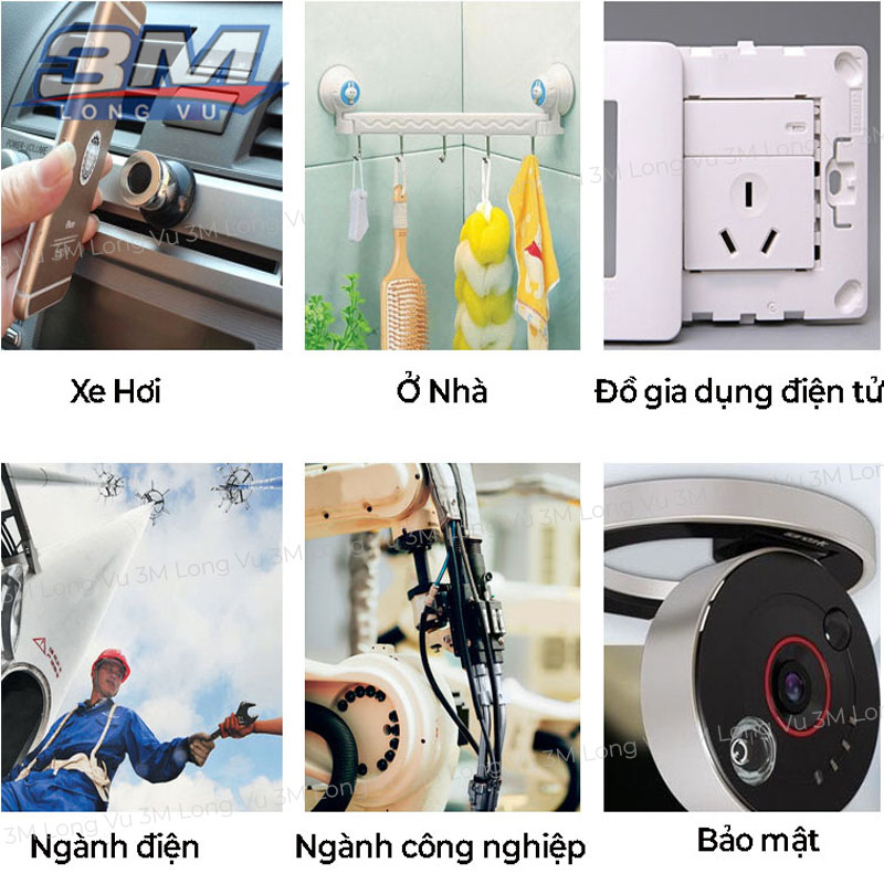 Băng keo 2 mặt 3M VHB 4991 băng keo siêu dính dán camera hành trình, chống thấm, không để lại vết keo - 3M Long Vu