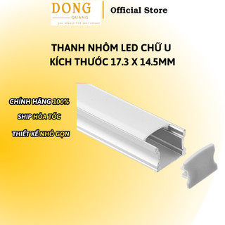 Thanh Nhôm LED Chữ U Kích Thước 17.3 x 14.5mm