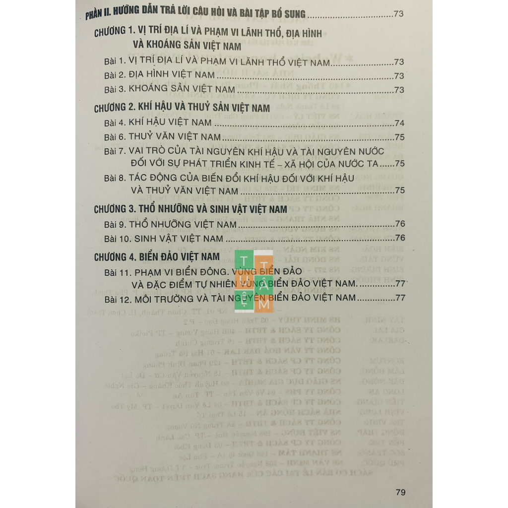 Sách - Hướng dẫn trả lời câu hỏi và bài tập Địa lí 8