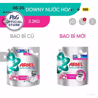 Nước giặt Ariel Matic hương Downy túi 3,2 lit