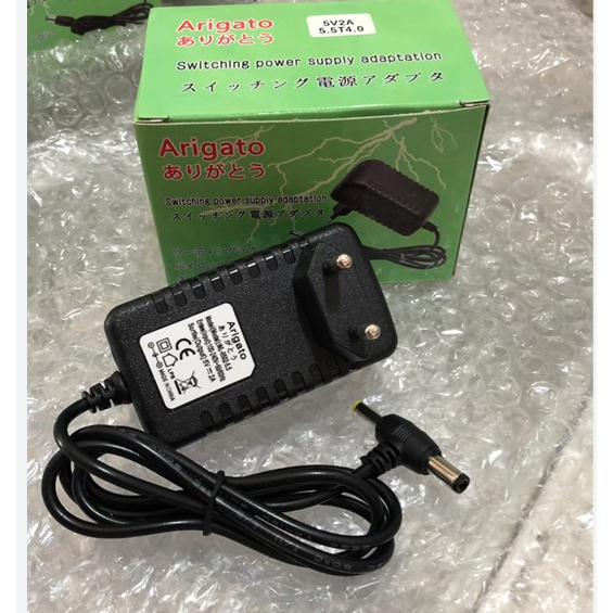 Nguồn adapter 5V-2A Arigatoo Nhiều Chân Cắm - Dùng cho camera, led dây, đèn led - Full box, BH 6 tháng
